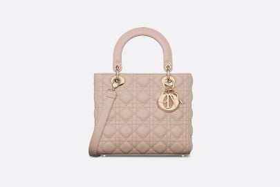 Medium Lady Dior Bag Caramel Beige Cannage Lambskin DIOR at Dior